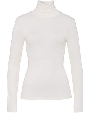 Hanro Pullover Woolen Silk - Weiß