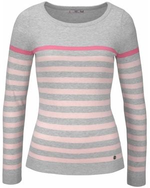 AJC Streifenpullover - Grau