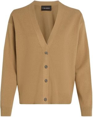 Karl Lagerfeld Strickjacke Ikon - Natur