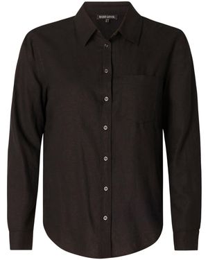 Base Level Curvy Bluse - Schwarz