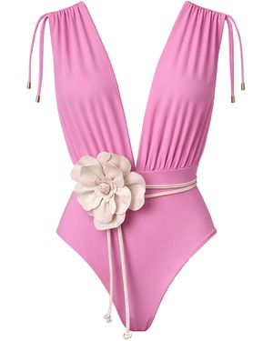 SEA ME SWIM Badeanzug Cayman Floral 01 - Pink