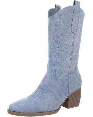 Ital-Design Cowboystiefel - Blau