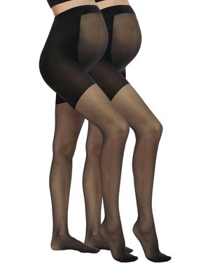 Mama.licious Feinstrumpfhose Mlsabrina - Schwarz