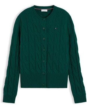 Tommy Hilfiger Strickjacke - Grün