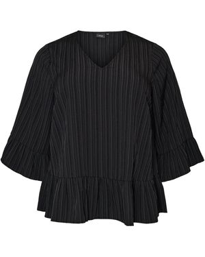 Zizzi Bluse Myasha - Schwarz