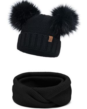 Vivience Mütze 70106 Set - Schwarz