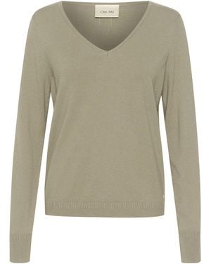 Cream Pullover Dela - Grün