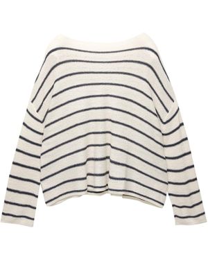 Pull&Bear Pullover - Weiß