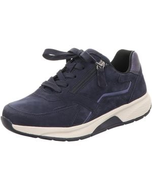 Gabor Sneaker Low Sportlicher Schnürschuh Damen 66.878.36 Echtleder - Blau