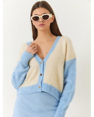 Bianco Lucci Strickjacke - Blau