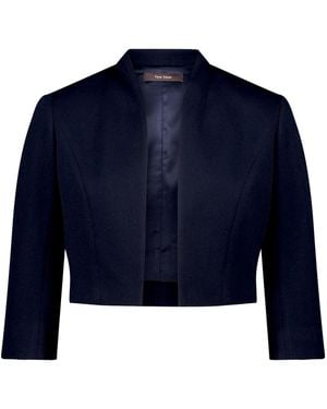 Vera Mont Blazer-Jacke Ohne Verschluss - Blau