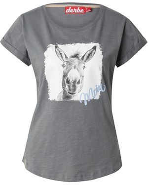 Derbe T-Shirt 'Esel Moin' - Grau