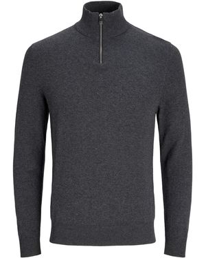 Jack & Jones Pullover & Strickjacken Jjeemil Knit Half Zip - Blau