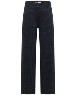 Cecil High Waist Wide Leg Hose Im Loose Fit - Blau