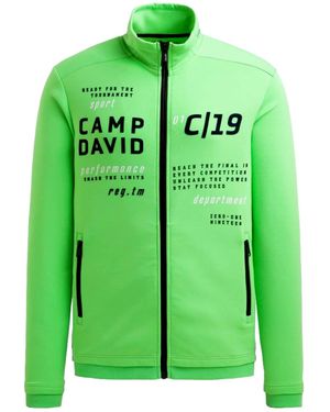 Camp David Sweatjacke Game.Set.Match - Grün