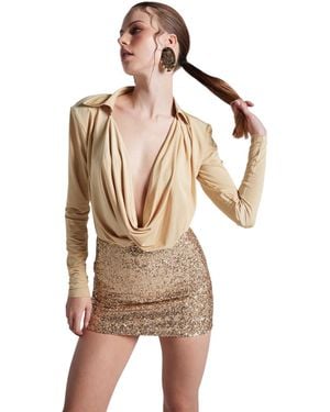 HOLLY LOLLY Bluse - Mettallic