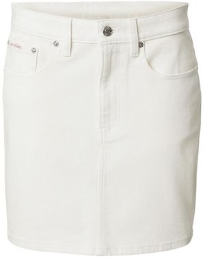 Calvin Klein Rock 90S Logo Label Mini - Weiß