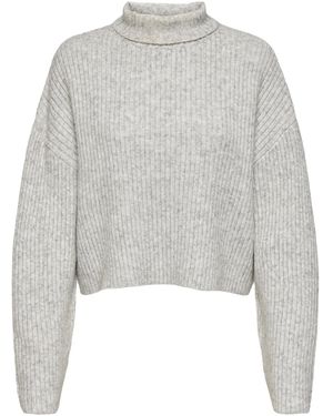 ONLY Pullover 'Onlmelanie' - Grau