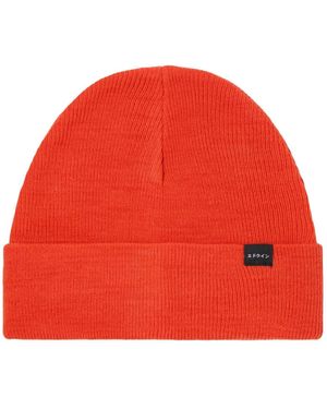 Edwin Mütze Watch Cap Beanie Tangerine Tango - Rot