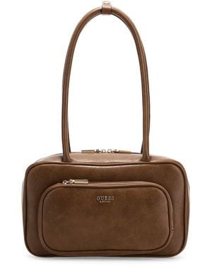 Guess Schultertasche Bronna - Braun