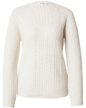 S.oliver Pullover - Weiß