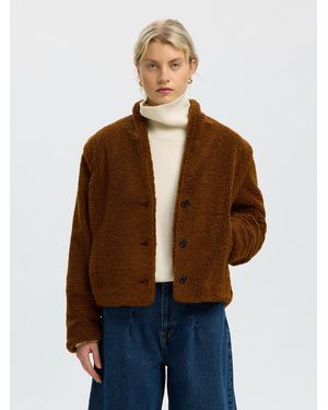 SELECTED Jacke Slwisabel - Braun