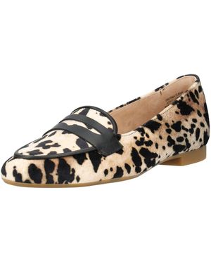 Paul Green Leder/Textil Slipper - Mehrfarbig