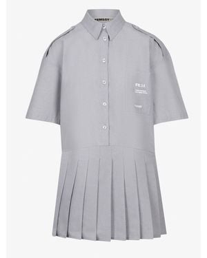 FEMSSY Blusenkleid Fold - Grau