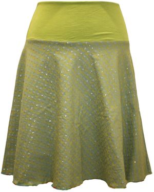 dunkle design Rock Skirt "Glitter Dots" - Grün
