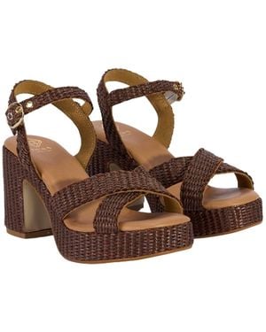 Desa Sandale Plateau-Sandalen - Braun