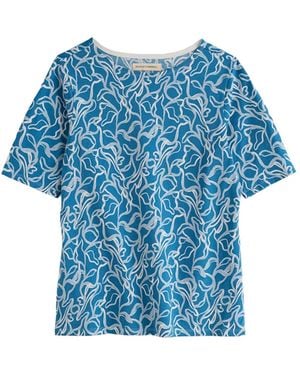 Seasalt Cornwall T-Shirt Poisson - Blau