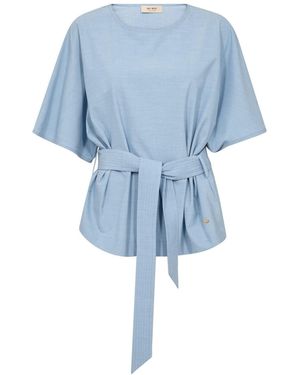 Mos Mosh Bluse Mmrikas Roy - Blau