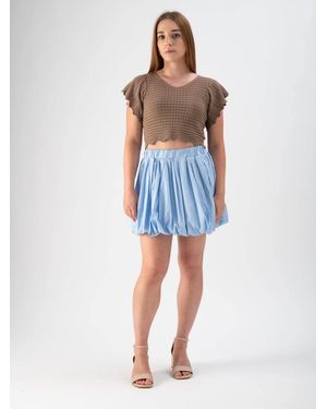 MND Rock Balloon Miniskirt - Blau