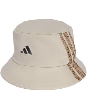 adidas Sporthut Sportswear 3-Stripes Leopard Graphic Bucket - Natur