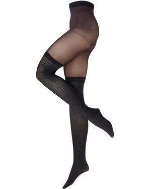 Nur die Feinstrumpfhose Overknee - Schwarz