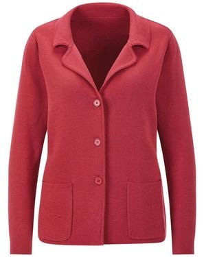 Goldner Strickjacke - Rot