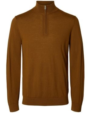 SELECTED Pullover Slhtray - Braun