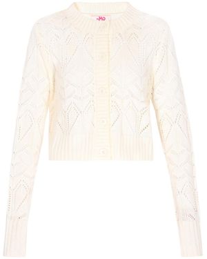 myMo Strickjacke Young Fashion - Weiß