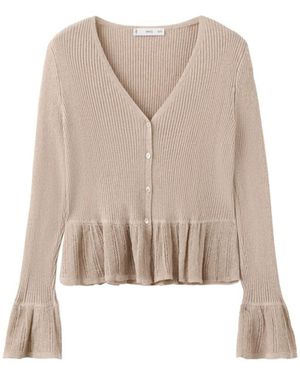 Mango Strickjacke Bimi - Natur
