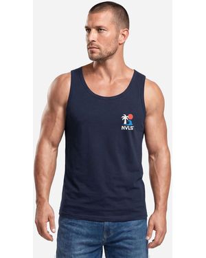 Neverless Shirt Beach Palm - Blau
