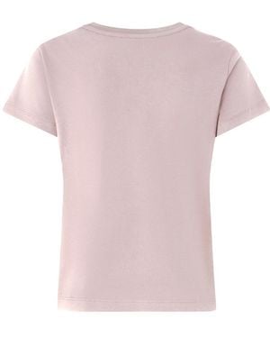Pinko Shirt Basico T-Shirt Jersey Logo Gommato T-Shirt - Pink