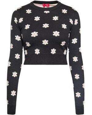 swirly Pullover - Schwarz