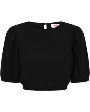 swirly Bluse Spring Summer - Schwarz