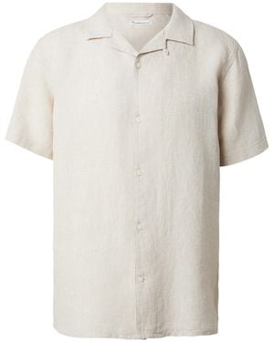 Knowledge Cotton Hemd (Gots) - Weiß