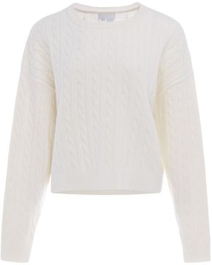 usha WHITE LABEL Pullover Minimalistic - Weiß
