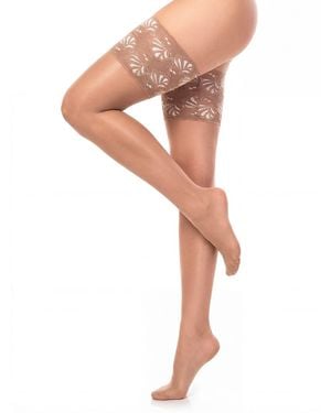 GLAMORY Halterlose Strümpfe Deluxe 20 - Natur