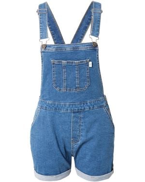 Urban Classics Latzjeans - Blau