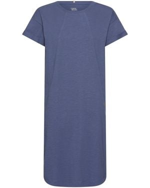 Camel Active Kleid Aus Reiner Baumwolle - Blau