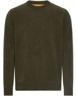Camel Active Pullover Mit Seitlichem Strick-Einsatz - Grün