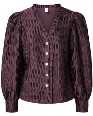 Y.A.S Bluse Ripple - Lila